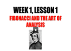 Fibonacci Mastery - Week 1, Lesson 1
